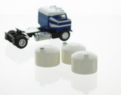 3D To Scale 87-325-WT 1/87 Bulk Fluid Tank, White 3-Pack