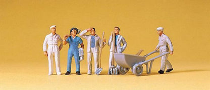 Preiser 14144 HO Scale People Working Workmen w/Accessories