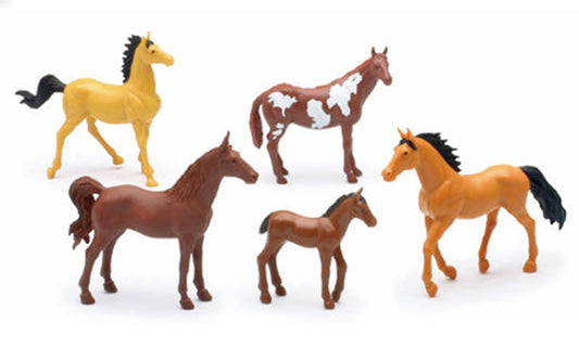 New Ray 05593-F 1/32 Country Life Farm Horse, 5-Piece Set