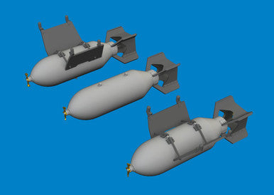 Eduard 6481079 1/48 P-40 500lb M64 US Bombs Brassin for EDUARD Kit