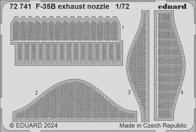 Eduard 72741 1/72 F-35B Exhaust Nozzle Photo Etch Set for TAMIYA