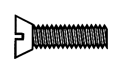 Walthers 947-1055 All Scale 0-80 Brass Flat Head Screw pkg(12)