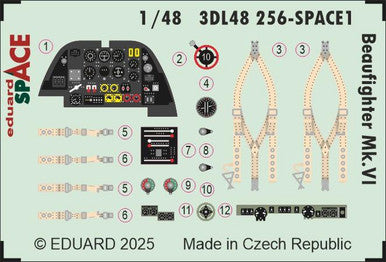 Eduard 3DL48256 1/48 Beaufighter Mk.VI SPACE SPACE for REVELL