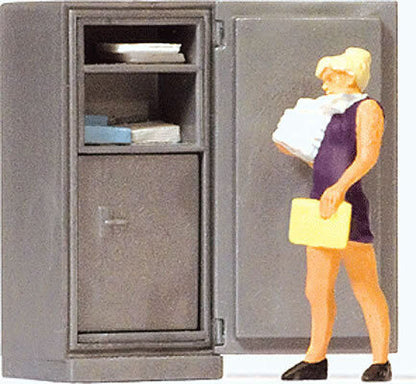 Preiser 29106 HO Scale Individual Figure Overworked Secretary