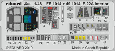 Eduard 491014 1/48 Interior for Hasegawa (Pre-Painted)
