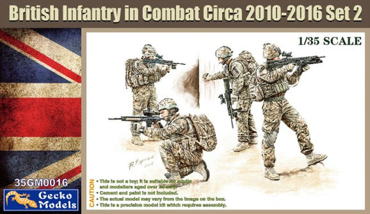 Gecko Models 350016 1/35 British Infantry in Combat Set 2 2010-2016 (4)