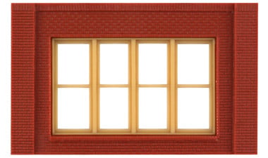 Design Preservation Models 30147 HO Scale Modular Building System(TM) -- One-Story Wall Sections w/Victorian Window - Kit