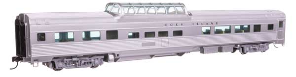 Walthers Mainline 30417 HO Scale 85' Budd Dome Coach - Ready to Run -- Rock Isla