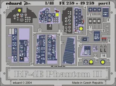 Eduard FE259 1/48 RF-4E for Hasegawa Photo Etch Detail Set