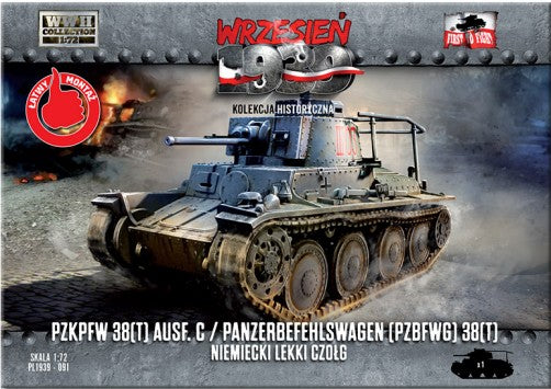 First To Fight Models 91 1/72 WWII PzKpfw 38(t) Ausf C/PzBfwg 38(t) German Light