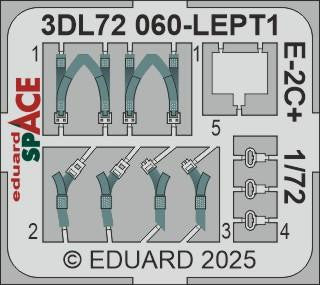 Eduard 3DL72060 1/72 E-2C+ SPACE SPACE for HELLER Kit