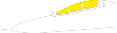 Eduard EX755 1/48 Mask Su27UB for LNR Canopy Mask Set