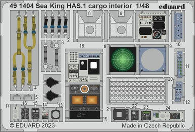 Eduard 491404 1/48 Sea King HAS.1 Cargo Interior Photo Etch