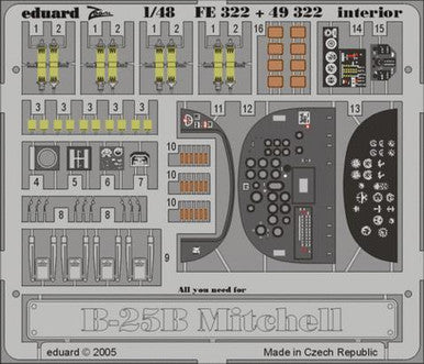 Eduard FE322 1/48 B-25B Interior for Accurate Miniatures