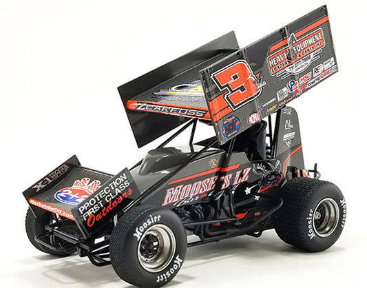Acme A1822001 1/18 2022 #3Z Moose’s LZ Sprint – Diecast Dirt Track Car