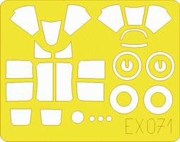Eduard EX071 1/48 Mask F6F for Hasegawa Canopy Mask Set