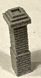 Bar Mills 2038 HO Scale Decorative Chimney (Unpainted Castings) (3)