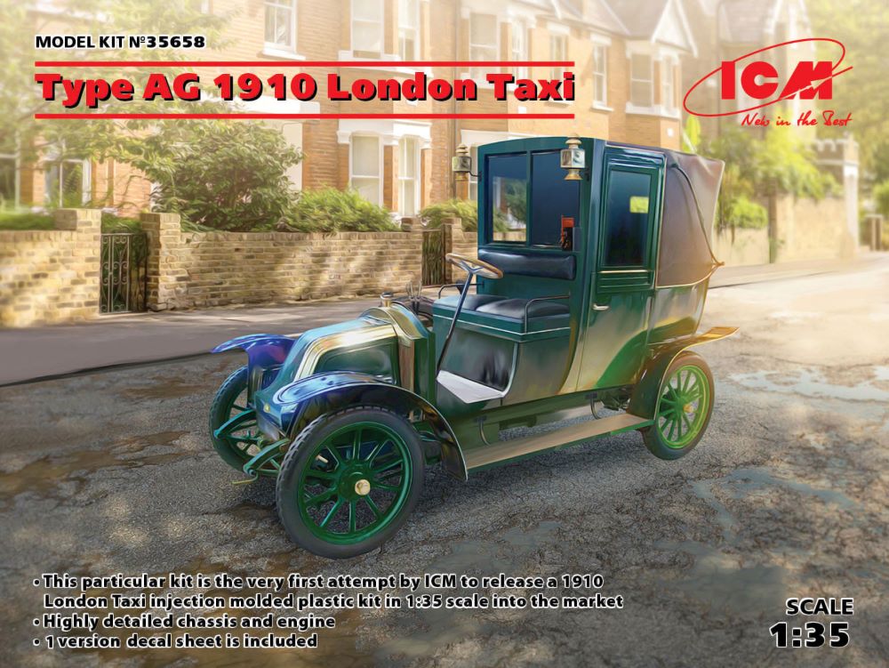 ICM Models 35658 1/35 1910 Type AG London Taxi
