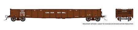 Rapido Trains 50048 HO Scale CN 52'6" Gondola 6-Pack