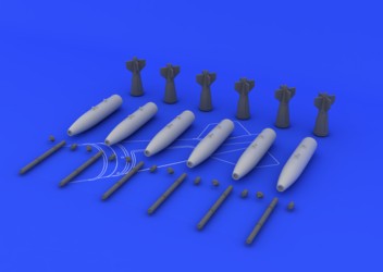 Eduard 648093 1/48 Aircraft- Mk 82 Bombs (Photo-Etch & Resin)