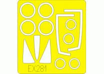 Eduard EX281 1/48 Mask F-100C for Trumpeter Canopy Mask Set
