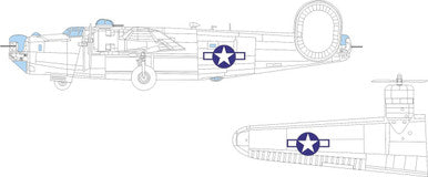 Eduard CX668 1/72 B-24H US National Insignia Mask for AIRFIX