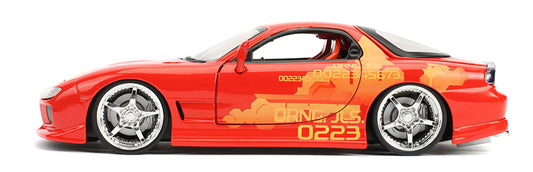 Jada Toys 30747 1/24 Scale Orange Julius'S Mazda Rx-7