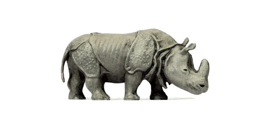 Preiser 29502 HO Indian Rhinoceros #2 Animal Figure