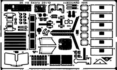 Eduard 35113 1/35 Sd.Kfz.251/1 Ausf.D for Tamiya