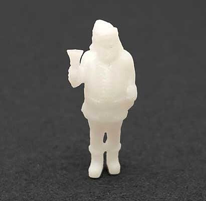 All Scale Miniatures 871982 HO Scale Santa Ringing Bell