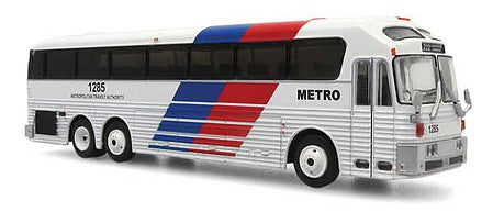 Iconic Replicas 870358 HO Scale 1986 Eagle Model 10 Bus Houston