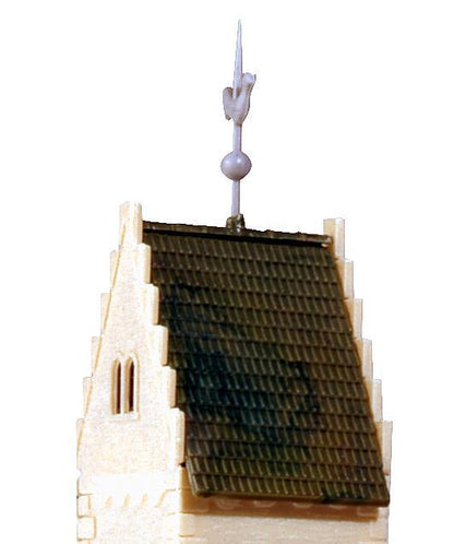 Faller 130238 HO Scale Church Model Kit, 3 Interchangeable Roofs