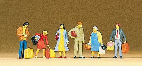 Preiser 10114 HO Scale Passengers -- Waiting