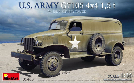 Miniart Models 35405 1/35 WWII US Army G7105 4x4 1.5-Ton Panel Delivery Truck