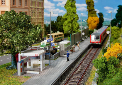 Faller 120240 HO Scale Modern Bus Shelter with Platform Kit