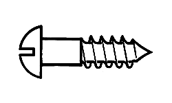 Walthers 947-1197 All Scale #1 Brass or Brass-Plated Wood Screws