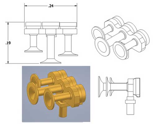 Cal Scale 667 Ho Nathan Air Horn M3H
