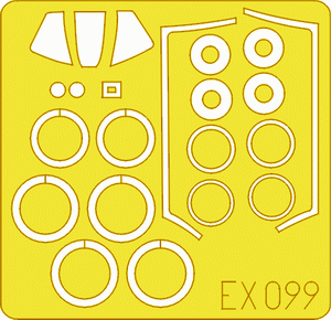 Eduard EX099 1/48 Paint Mask for ACADEMY F-86F Canopy Mask Set