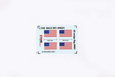 Eduard 3DL53001 1/350 US Ensign Flag WWII Space