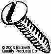 Kadee 403 All Scale 0-48 Metal Screws -- 0-48 x 3/8" pkg(24)