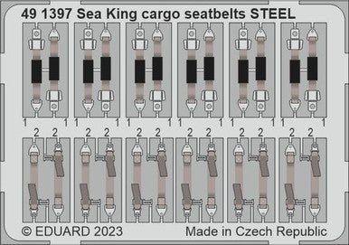 Eduard 491397 1/48 Sea King HU.5 Cargo Seatbelts STEEL