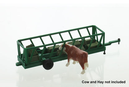 3D To Scale 64-308-GR 1/64 – Portable Cattle Feeder 20ft Green Diorama