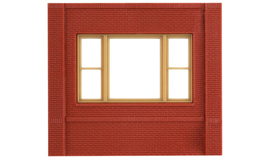 Design Preservation Models 30163 HO Scale Modular Building System(TM) -- Dock Level Wall Sections w/20th Century Window - Kit