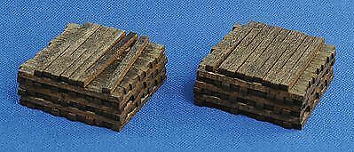 Blair Line 2811 HO Scale Pile O' Ties -- Assembled - Stained pkg(2)