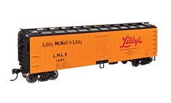 Walthers Mainline 910-41315 HO 40' Wood Reefer - Libby LMLX #1660