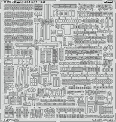 Eduard 53319 1/350 USS Wasp LHD-1 Part 2 Photo Etch for TRUMPETER