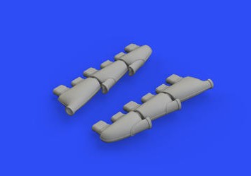 Eduard 648580 1/48 Aircraft- Spitfire Mk I Exhaust Stacks for EDU (Resin)