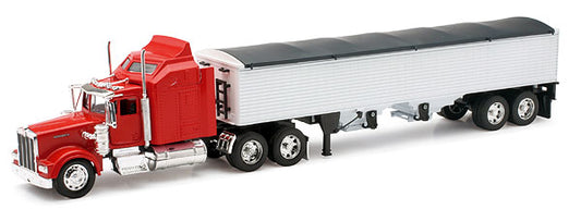 New Ray 10773 1/32 Kenworth W900 Tractor with Grain Trailer