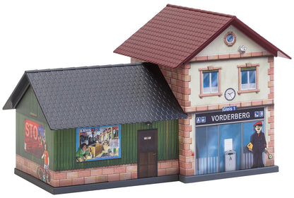Faller 150110 HO Scale Basic Station Paintable Cardstock Kit
