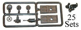 Accurail 159 HO Scale Boxcar Detail Sprues -- pkg(25)